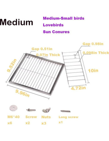 Juego de 2 Piezas Plataforma y Escalera Acero Inoxidable Nopikku