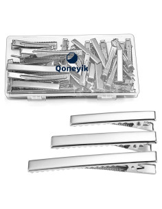 Juego de Accesorios para el Cabello Qoneyik - 45 Piezas Clips y Rizadores