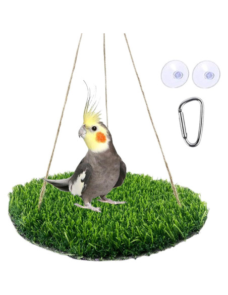 Alfombra de Forrajeo para Aves FlidRunest 43.9x23.9cm Hierba Natural