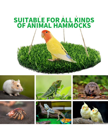 Alfombra de Forrajeo para Aves FlidRunest 43.9x23.9cm Hierba Natural