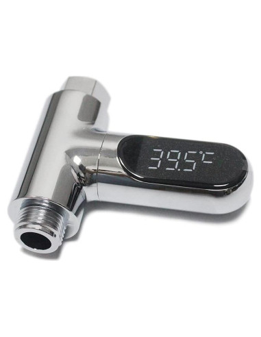 Termómetro de Ducha Digital LED SAILINGFLO Plata 5-85C