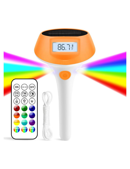 Termómetro Flotante Solar LED idearDay LD-PTL10-A IP68