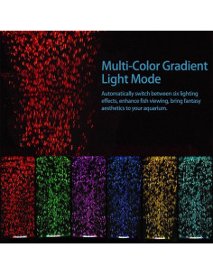 Disco Burbujeante LED para Acuario DaToo 5.3cm Multicolor 2