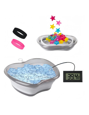 Tazón de Inmersión Facial Portátil Anjetty con Termómetro y Diademas