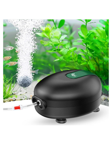 Bomba de Aire AQQA 2.5W Silenciosa para Acuario 151L