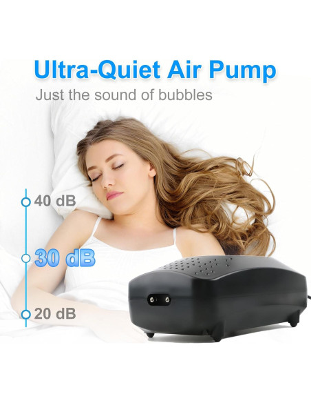 Bomba de Aire Coospider 8W Ultra Silenciosa para Acuario 20-600L