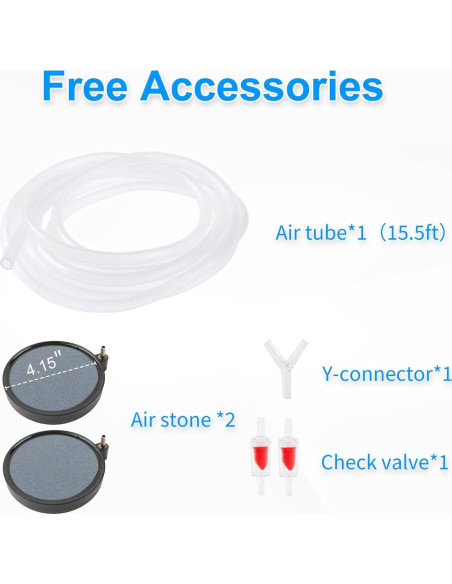 Bomba de Aire Coospider 8W Ultra Silenciosa para Acuario 20-600L