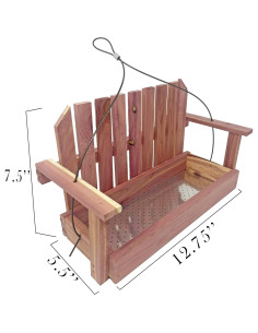 Comedero para Aves de Cedro Valley Splendor - Columpio 32.4x14x18.4cm 2