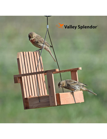 Comedero para Aves de Cedro Valley Splendor - Columpio 32.4x14x18.4cm