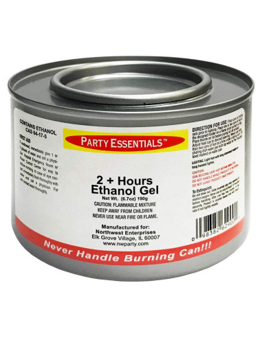 Combustible de Etanol en Gel Party Essentials - 12 Latas 190g