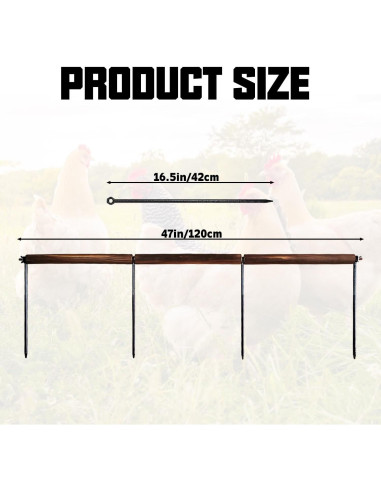 Juguete de Percha Extra Larga para Pollos NICERINC 114 cm