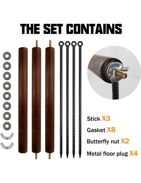 Juguete de Percha Extra Larga para Pollos NICERINC 114 cm