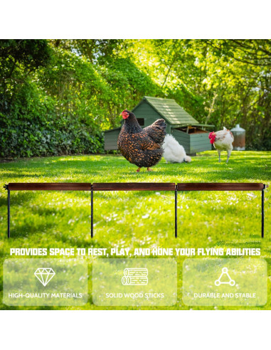 Juguete de Percha Extra Larga para Pollos NICERINC 114 cm