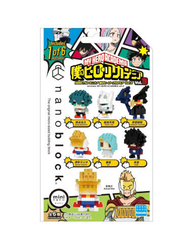 Nanoblock My Hero Academia Vol. 3 - Kit de Construcción 6 Figuras