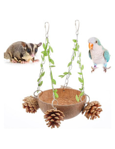 Nido Colgante para Aves VTurboWay con Alfombrilla de Coco
