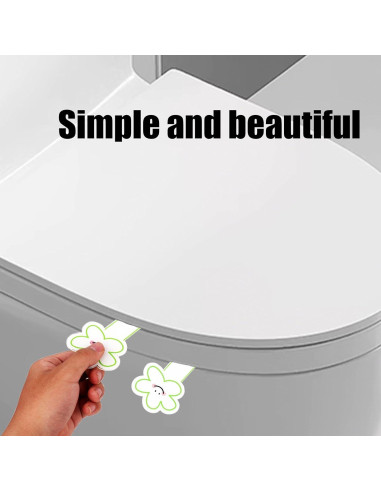 Levantador de tapa de inodoro Lasuroa, rosa/verde/blanco