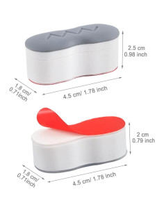 Bumpers de Asiento de Bidet Maylanny - 7 Piezas Gris 2