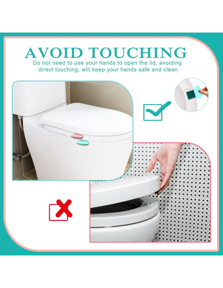 Elevadores de Tapa de Inodoro Yookeer 9 Pcs Autoadhesivos