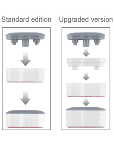 Bumpers de Asiento de Bidet Maylanny - 7 Piezas Gris