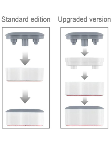 Bumpers de Asiento de Bidet Maylanny - 7 Piezas Gris