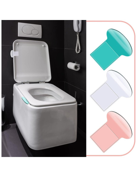 Elevadores de Tapa de Inodoro Yookeer 9 Pcs Autoadhesivos