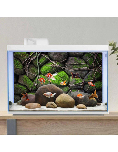 Fondo de Acuario AWERT 120x45 cm Vinilo Rocoso