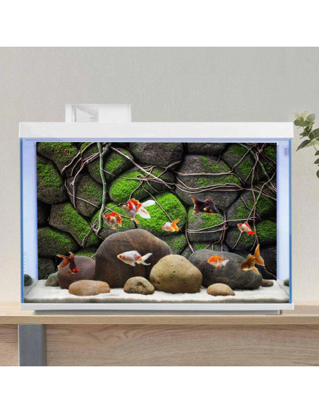 Fondo de Acuario AWERT 120x45 cm Vinilo Rocoso