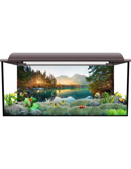 Fondo de Acuario Vinilo AWERT 90x45 cm Paisaje Natural