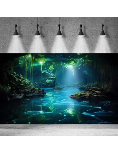 Fondo de Acuario Vinilo CaterRina 76.2x30.5cm Verde