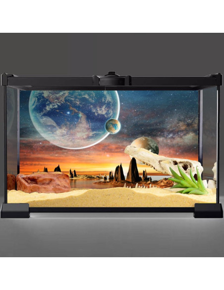 Fondo de Acuario AWERT 120x60 cm Tema Galaxia Espacial