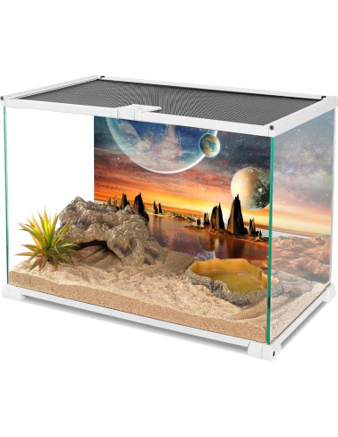 Fondo de Acuario AWERT 120x60 cm Tema Galaxia Espacial