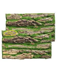 Fondo de Terrario de Corcho PINVNBY 2 Piezas 40x30 cm