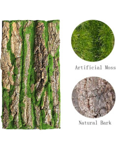 Fondo de Terrario de Corcho PINVNBY 2 Piezas 40x30 cm 2