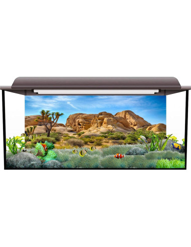 Fondo de Poliester CSFOTO 76x30 cm Desierto Joshua Tree