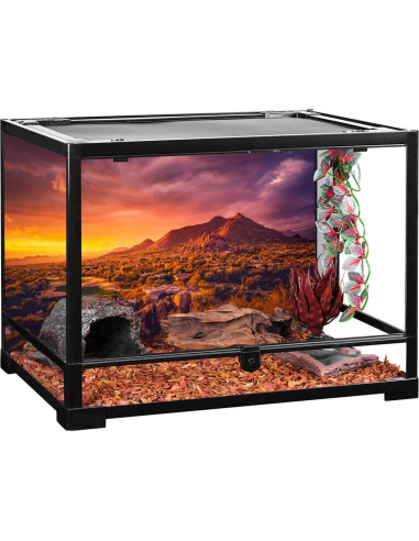 Fondo de Terrario AWERT 60x40 cm Vinilo Oasis Desierto