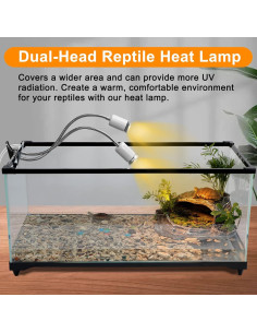 Lámpara de Calor para Reptiles Petboda WGD001 4 Bombillas 25W/50W 2