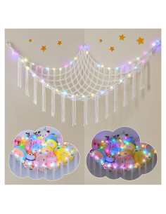 Hamaca de Peluches Castillo Unicornio 150x100 cm Almacenamiento