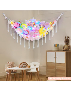 Hamaca de Peluches Castillo Unicornio 150x100 cm Almacenamiento 2