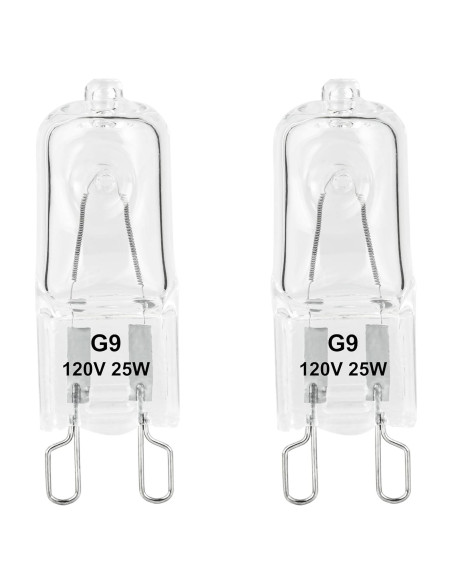 Bombillas de Calor G9 Halógenas 25W para Reptiles - Paquete de 2