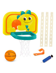 Red de Baloncesto Colgante B. toys Driblador Dinosaurio Ajustable