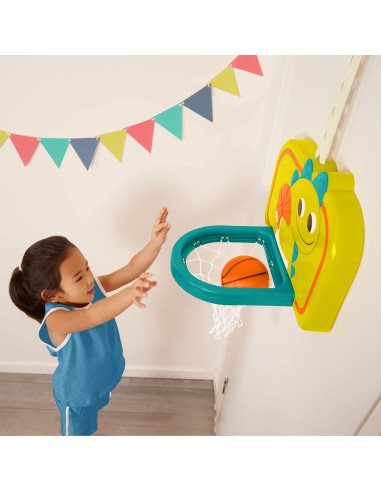 Red de Baloncesto Colgante B. toys Driblador Dinosaurio Ajustable