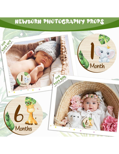 Tarjetas de Hitos Mensuales de Madera XLSXEXCL - 7 Piezas Tarjetas de Hitos Mensuales de Madera XLSXEXCL - 7 Piezas