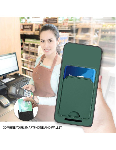 Funda Billetera Covthch para Cricket Outlast/AT&T Jetmore 2023 Verde