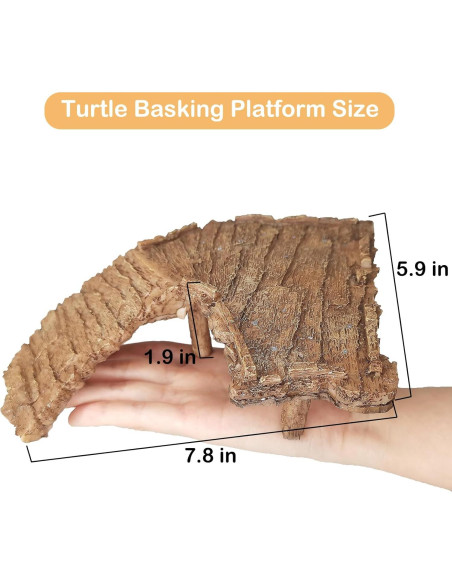 Plataforma Flotante para Tortugas Fhiny - Rampa de Sol 19.8x15cm
