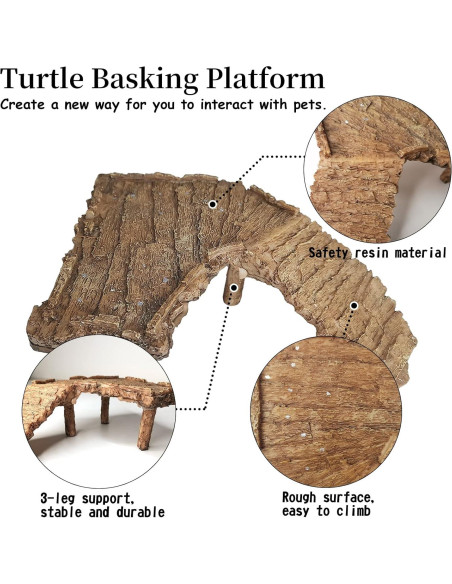 Plataforma Flotante para Tortugas Fhiny - Rampa de Sol 19.8x15cm