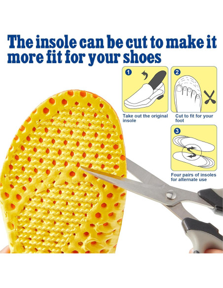 Plantillas de Memoria Unittype 4 Pares Beige Hombres 8-12 Plantillas de Memoria Unittype 4 Pares Beige Hombres 8-12