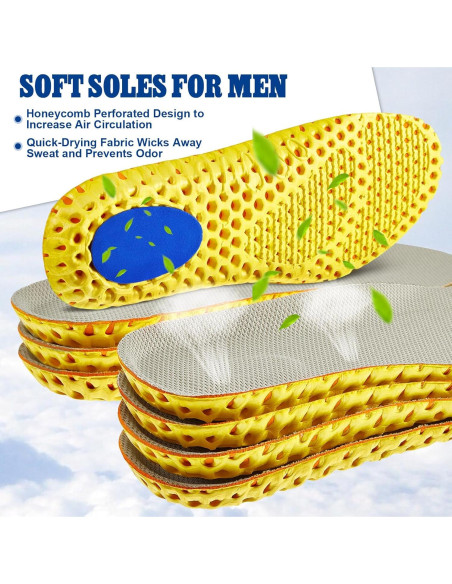 Plantillas de Memoria Unittype 4 Pares Beige Hombres 8-12 Plantillas de Memoria Unittype 4 Pares Beige Hombres 8-12