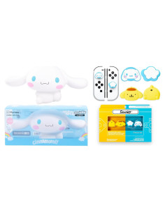 Bundle Squishy Cinnamoroll y Thumb Grips Hello Kitty Nintendo Switch