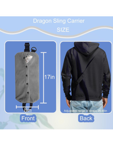 Transportador para Dragón Barbudo HNCH con Correa y Disfraz