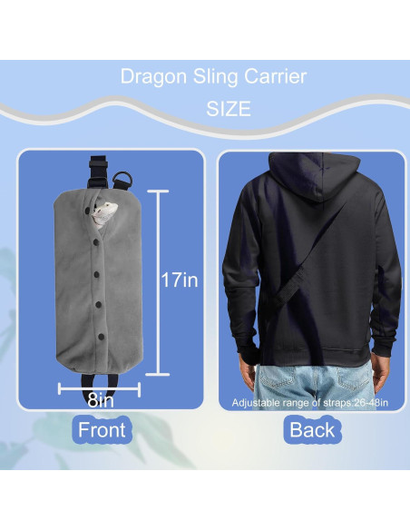 Transportador para Dragón Barbudo HNCH con Correa y Disfraz